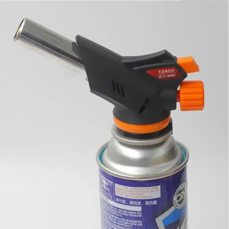 Description Picture 6 of itemTorch Cooking AutoIgnition Butane Gas Welding-Burner Welding Gas Burner Flame Gas Torch Flame Gun Blow for BBQ Camping Cooking