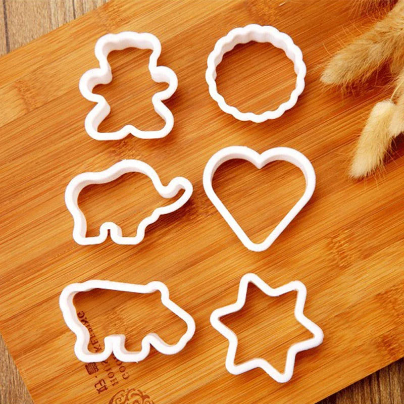 Description Picture 4 of item6PCS/set Sugar Biscuit Press Stamp Embosser Cookie Cutter Biscuit Mold DIY Fondant Cake Mold Pastry Decor Baking Accesories