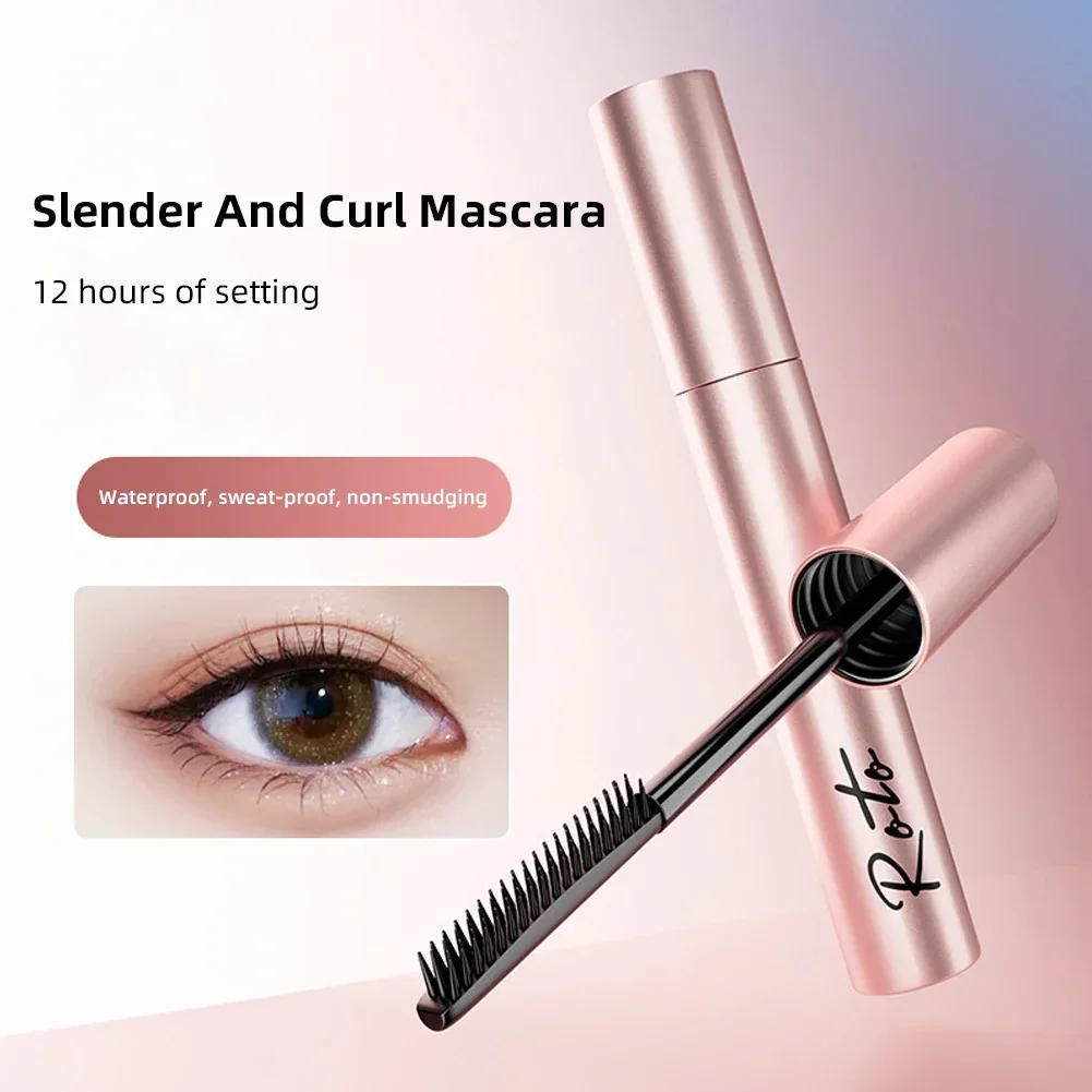 Description Picture 2 of itemSilk Fiber Matte Mascara Makeup Ultra-Fine Brush Lengthens Eyelashes Waterproof Fast Dry Brown Black Curling Mascara Comestic
