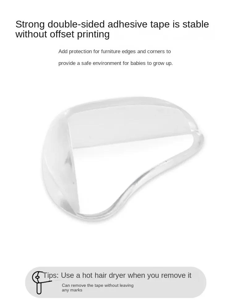 Description Picture 5 of item4/12pcs Baby Safety Silicone Protector Table Furnitur Kids Desk Corner Edge Protection Cover Children Soft Anticollision Guards