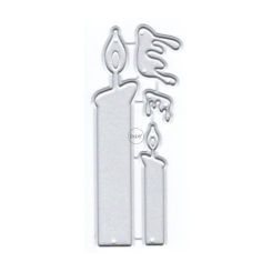 DzIxY Candle Flame Metal Cutting Dies for Card Making Paper Embossing Die Cuts Sets Album Crafts 2023 New Templates Stencils