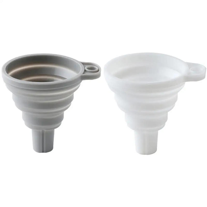 Description Picture 5 of itemPortable Mini Silicone Retractable Folding Funnel Kitchen Oil Beer Liquid Dispenser Telescopic Long Neck Foldable Funnels