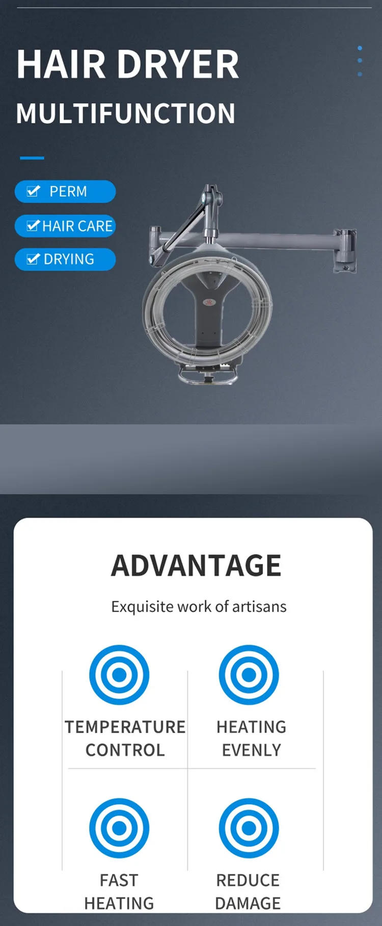 Description Picture 2 of itemPopular Professional Hairdressing Hair Dryer For Beauty Salon Equipment