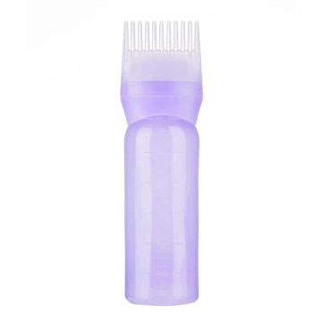 1~9PCS 120ml Hair Dye Refillable Bottle Applicator Comb Multicolor Plastic Dispensing Salon Oil Hair Coloring Hairdressing