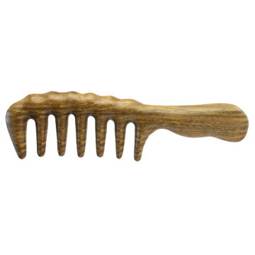 Wooden Comb Hair Accessories Static Electricity for Styling Scalp Massaging Green Sandalwood Care