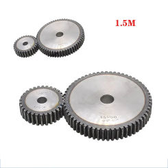 1Pcs 28-43 Tooth Mod 1.5 Spur Gear 1.5M 45# Carbon Steel Thick 15mm Metal Mechanical Transmission Pinion Gear