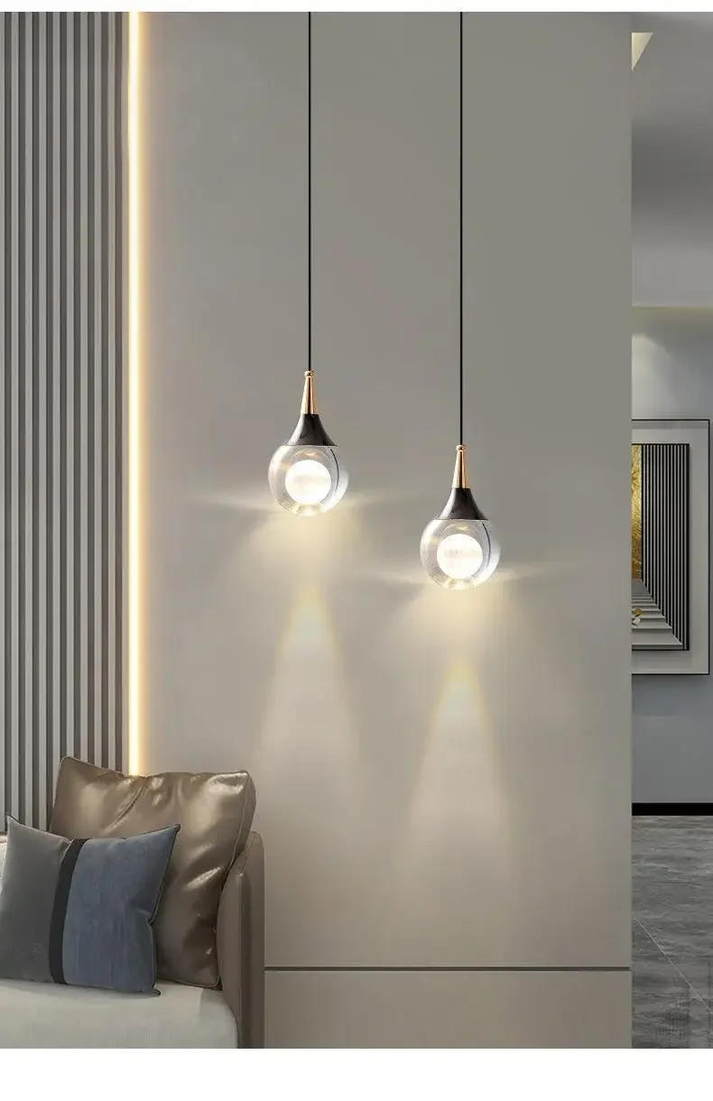 Description Picture 4 of itemEurope Restaurant Decor Crystal Led Ball Pendant Light Sconce Night Lamparas Bedroom Kitchen Chandelier Lamp Dining Room Lights