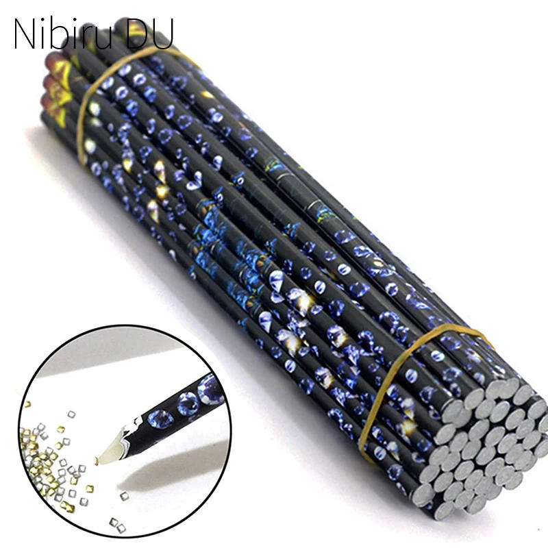 Description Picture 2 of item10/5pcs Nail Rhinestone Pickers Self-Adhesive Wax Pencil Nails Diamond Dotting Pen Nail Art Resin Gem/Rhinestone Picker Tools