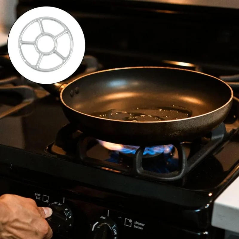 Description Picture 6 of item1/2/3PCS Stove Frame Gas Stove Trivet Grates Coffee Rings Stand Heat-resistant Bracket Small Pot Auxiliary Anti Slip Bracket Wok