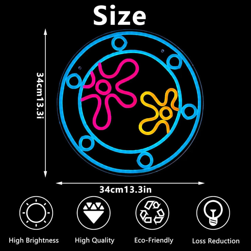 Description Picture 5 of itemOcean World Neon Signs LED Neon Light Sign Light Up Neon Signs Wall Decor for Game Room Bedroom Birthday Wedding Party Gifts