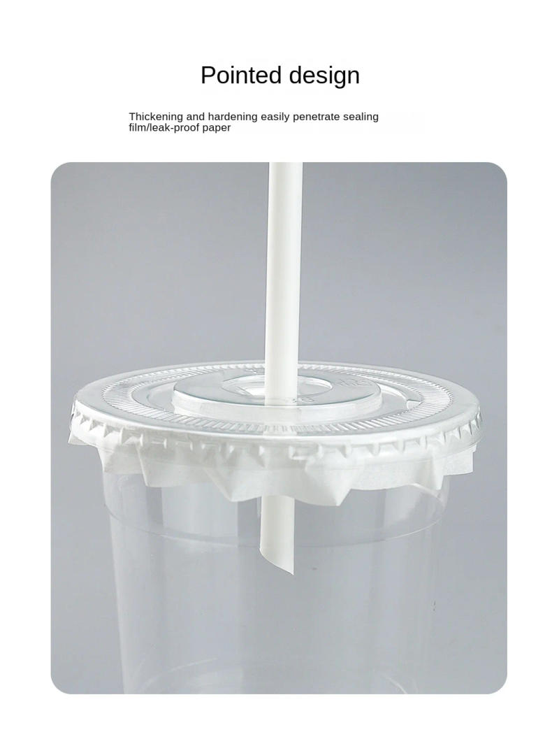 Description Picture 4 of item8mm caliber PLA biodegradable straw disposable environmentally friendly milk tea coffee high temperature resistant hot drink
