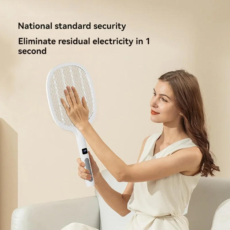 Description Picture 3 of item4000V Rechargeable Type-C Electric Fly Swatter Insect Killer Handheld Detachable Automatic Tapping Mode Indoor and Outdoor