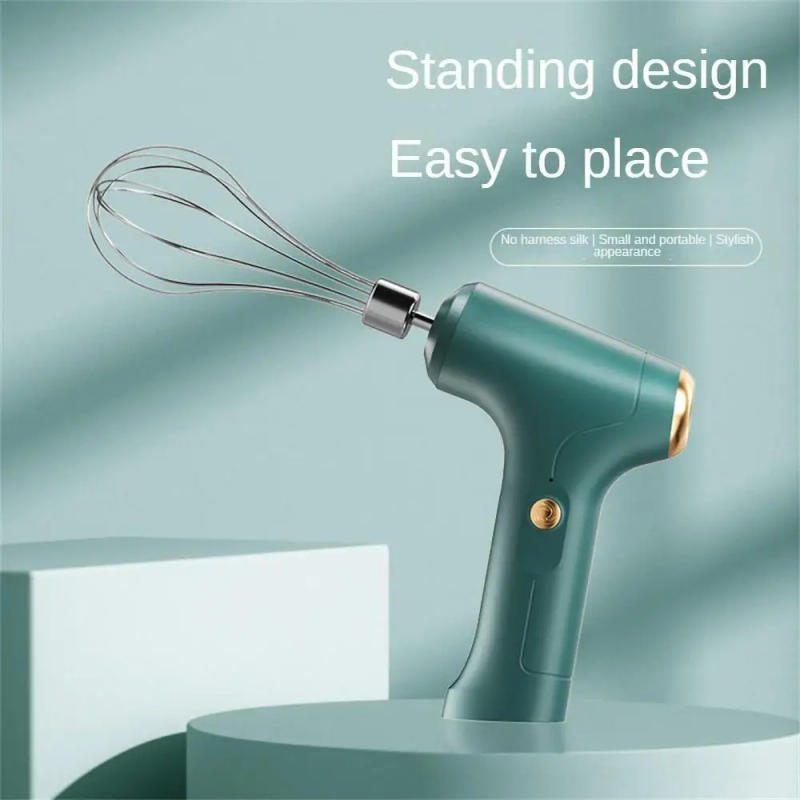 Description Picture 2 of itemCake Cream Whipper Portable Electric Food Mixer USB Wireless Hand Blender 3 Speeds Powerful Dough Egg Beater Baking Kitchen Tool