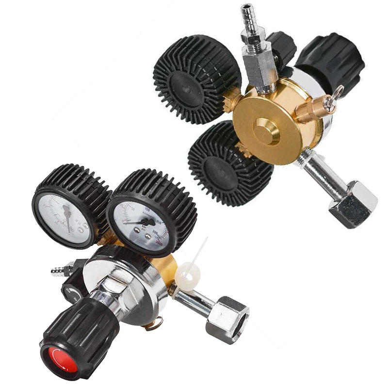 Description Picture 4 of itemCO2 Gas Bottle Regulator Carbon Dioxide CO2 Regulators Pressure Reducer For Beverage Beer W21.8 Double Gauge Regulator