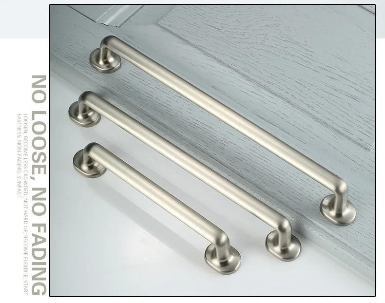 Description Picture 4 of itemEuropean Zinc Alloy Copper Brushed Cabinet Knobs and Handles Kitchen Cupboard Wardrobe Door Pulls Furniture Hardware