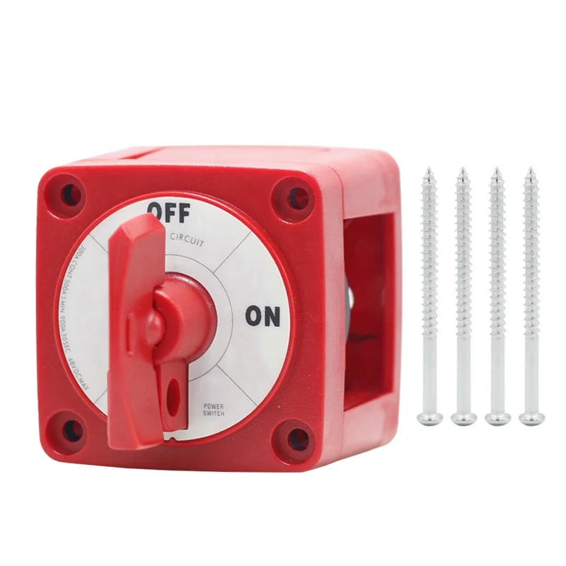 Description Picture 2 of itemBlue Sea Systems 6004 m-Series Battery Switch ON/OFF Locking, Red