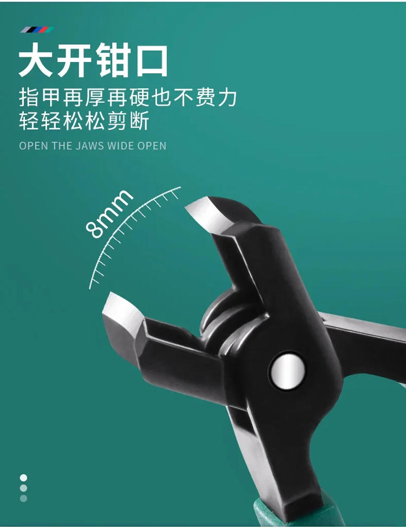 Description Picture 6 of itemPortable Ultra Sharp Nail Clippers Stainless Steel Wide Jaw Opening Anti Splash Toe Fingernail Trimmers Manicure Pedicure Tools