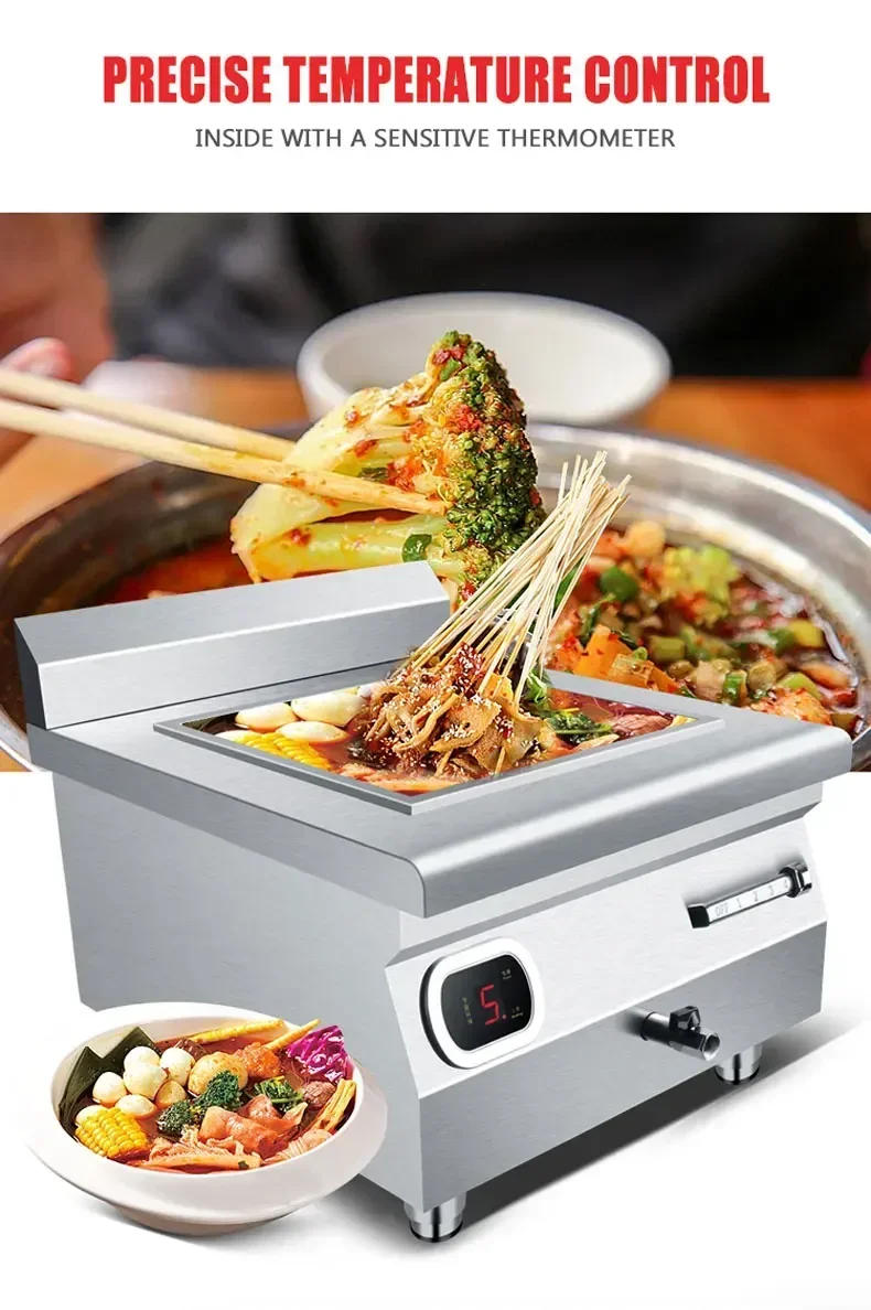 Description Picture 5 of itemCommercial Electromagnetic Frying Stove 6000W French Fries Chicken Chop Oden Fritters Noodle Machine Cooking Appliances