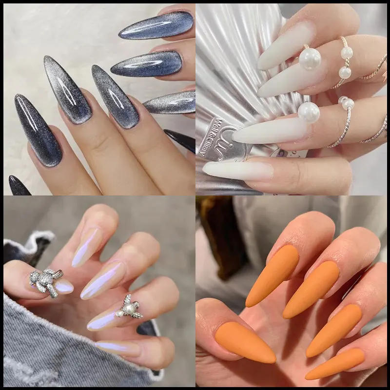 Description Picture 6 of item100pcs Pointy Quick Extension Building False Nail Tips Mold Form Transparent Acrylic Fake Nails Art UV Gel Manicure Tools