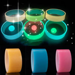 10m Luminous Colorful Sticky Ball Tape Decompression Ball Tape Funny Decorative Colored Ball Tape Toys Funny Gift For Kids Adult