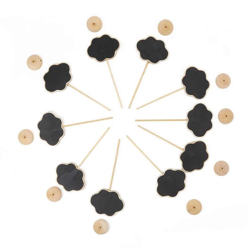 Description Picture 6 of itemWedding Blackboard Mini Wooden Chalkboard Message Sign Food Buffet Labels For Wedding Birthday Party Table Decoration Place Card