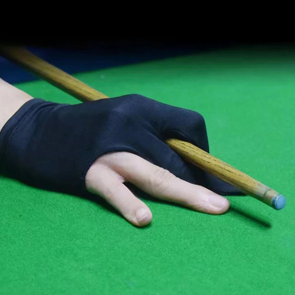 Description Picture 3 of itemHigh Quality Snooker Billiard Cue Glove Pool Left Hand Open Three Finger Accessory Fitness Accessories for Men and Women