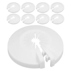 10 Pcs Sprinkler Cover Plates White Cover For Fire Sprinkler Head Plastic Flange for 15mm 20mm Nozzle Heads Wall Pipe Protector