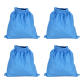 4Pcs Blue fabric bag