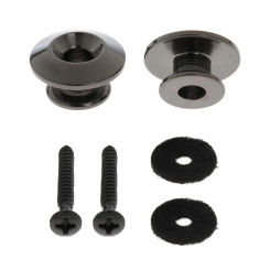 Tooyful 2 Pcs Straplocks Electric Acoustic Guitar Bass Ukulele Strap Mandolin Locks Button Parts Accessories