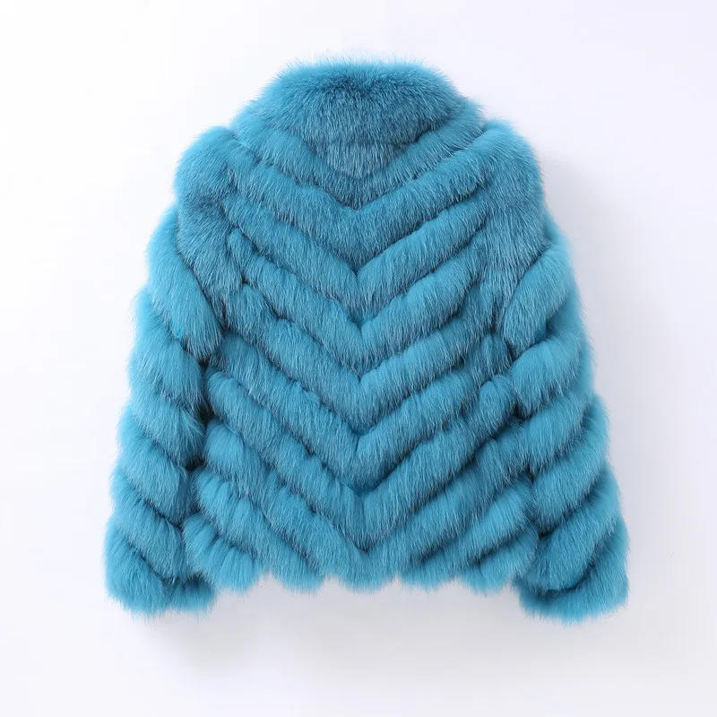 Description Picture 4 of itemWomen Winter Fox Fur Coat Jacket New Warm Double Side Parka CT261-1