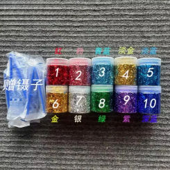 4g Chopped Carbon Fiber Short Cut Forging Color Plastic Pieces for Carbon Fiber DIY