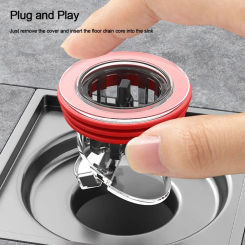 Bathroom Toilet Sewer Floor Drain Core Anti-odor Floor Shower Drain Stopper Kitchen Seal Drain Filter