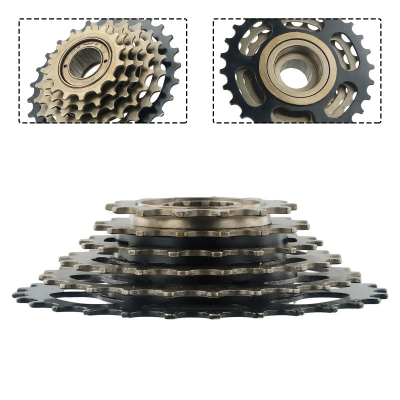 Description Picture 5 of item1pc 6/7/8 Speed Screw On Freewheel For ShimanoBikes High-Carbon Steel Smooth Shifting 13/14-28T Gear Combination Road Bike Part