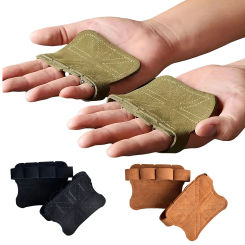 Gymnastics Grips Leather Pads Weightlifting Training Gloves Palm Protection Fitness Sports Pull Ups Workout Gym Hand Grips Pads