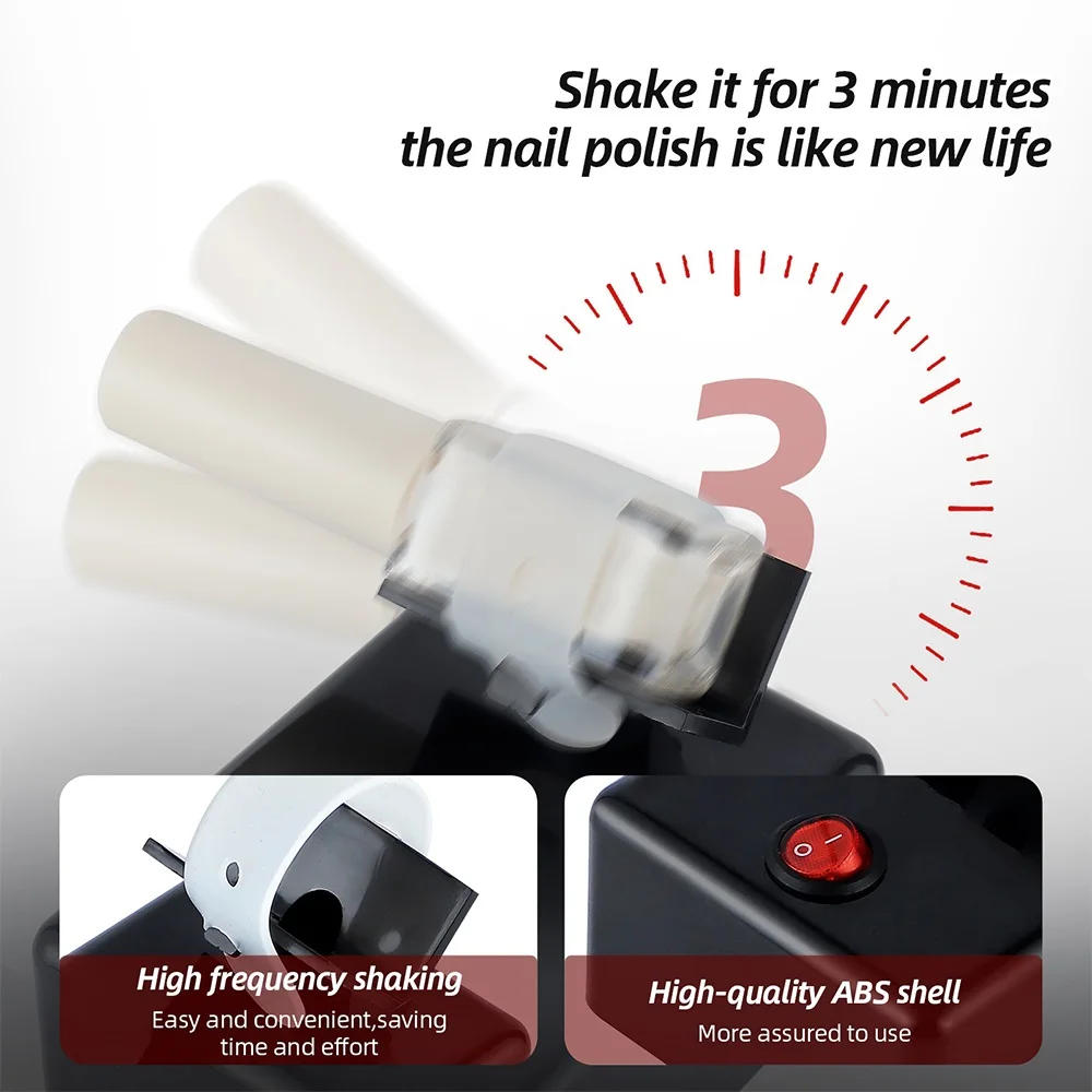 Description Picture 5 of itemForeverlily Nail Polish Shaker Fast Shaking for All Polish Gel Ink Paint Liquid Shaking Machine