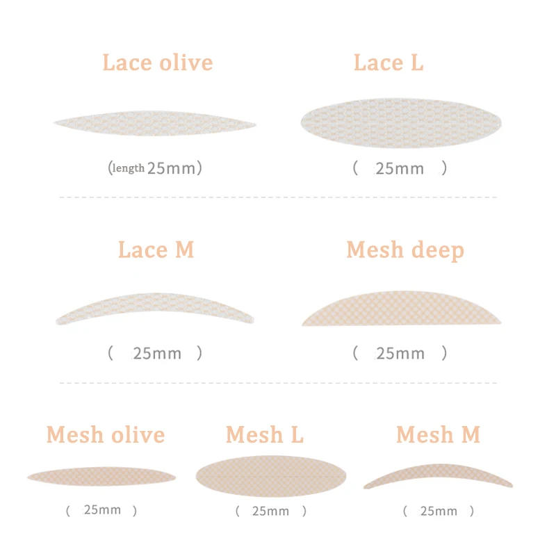 Description Picture 3 of item10 sheets Eyelid Sticker Invisible Double Eyelid Tape Lace/Mesh Type Self Adhesive Double Eye Tape Stickers Eye Makeup Tools