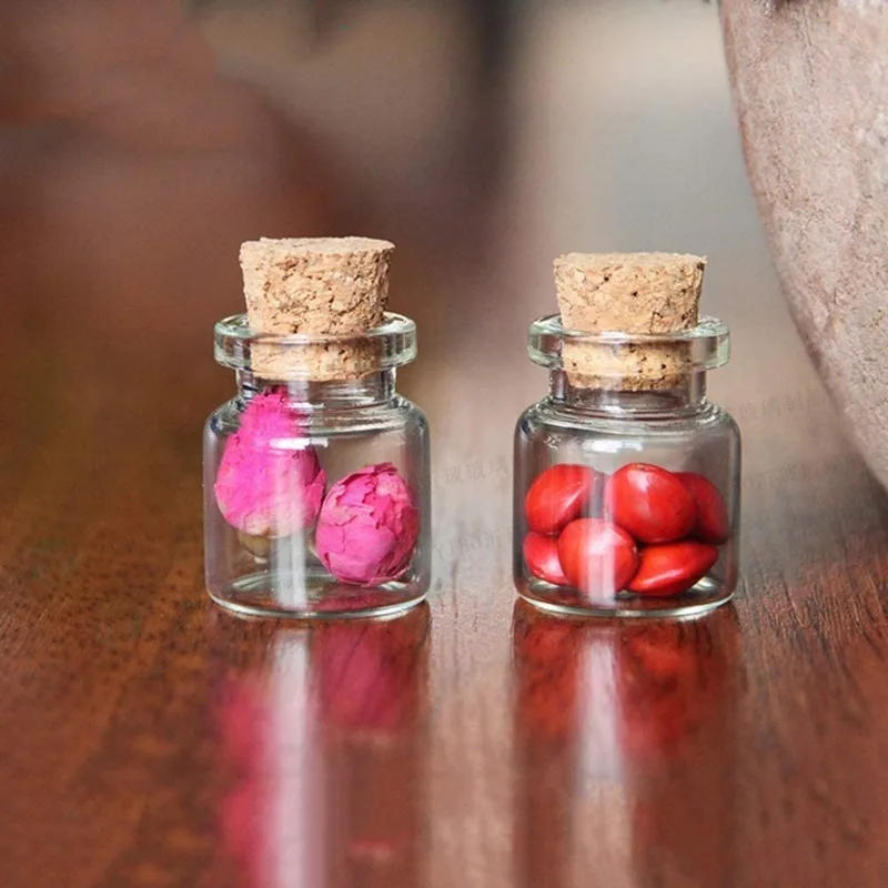 Description Picture 4 of itemMini Glass Bottles with Wood Cork Stoppers DIY Message Wishing Bottle Spice Storage Bottle Jars for Birthday Wedding Party Decor