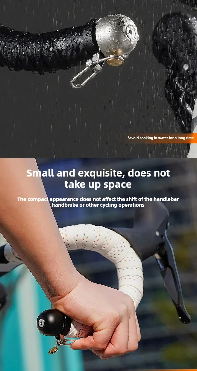 Description Picture 5 of itemAluminum Alloy Bicycle Alarm Bell 110dB Loud Safety Warning Fit 18-25mm Handlebar Waterproof MTB Road Bike Cycling Accessories