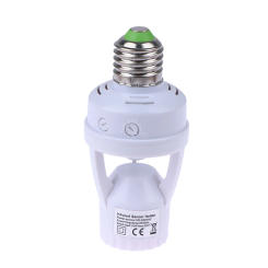 Smart Light Bulb Switch100V-240V PIR Induction Infrared Motion Sensor E27 LED lamp Base Holder Socket Adapter Converter