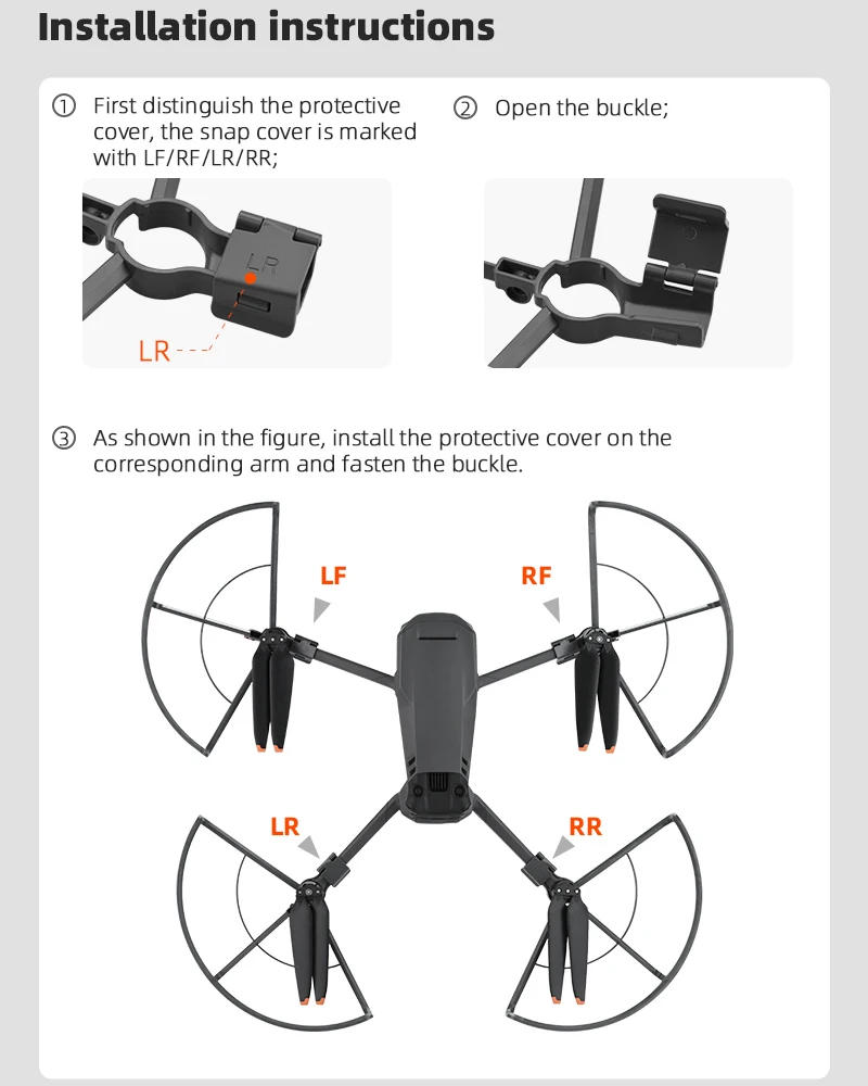 Description Picture 6 of itemPropeller Protector for DJI Mavic 3 Pro/Mavic 3 Props Guard Blade Bumper Wing Fan Cover Propellers Ring Cage Drone Accessories