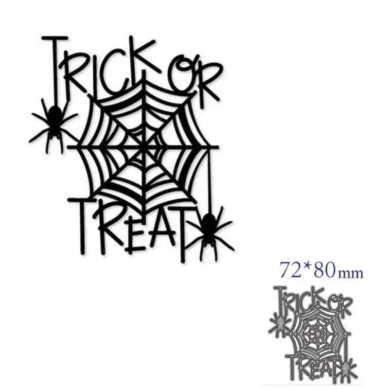 Description Picture 2 of itemHappy Halloween Spider web Metal Cutting Dies Stencils Embossing Stencil DIY Scrapbook Paper Album DIY decoration make template