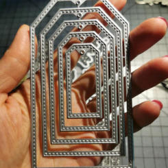 5pcs/set Square Frames Metal Cutting Dies Stencils 5pcs For DIY Scrapbooking Decorative Embossing Paper Card Making