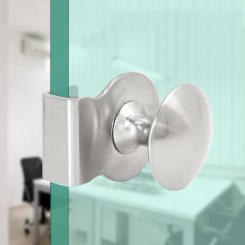 1pc Frameless Glass Door Handles Cabinet Small Pulls Stainless Steel No-opening Sliding Door Handle Furniture Hardware