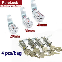 4 pcs/bag Drawer Cam Lock with 2 Keys for Door Mailbox Cabinet Tool Box DIY Furniture Hardware Rarelock HJ03 H