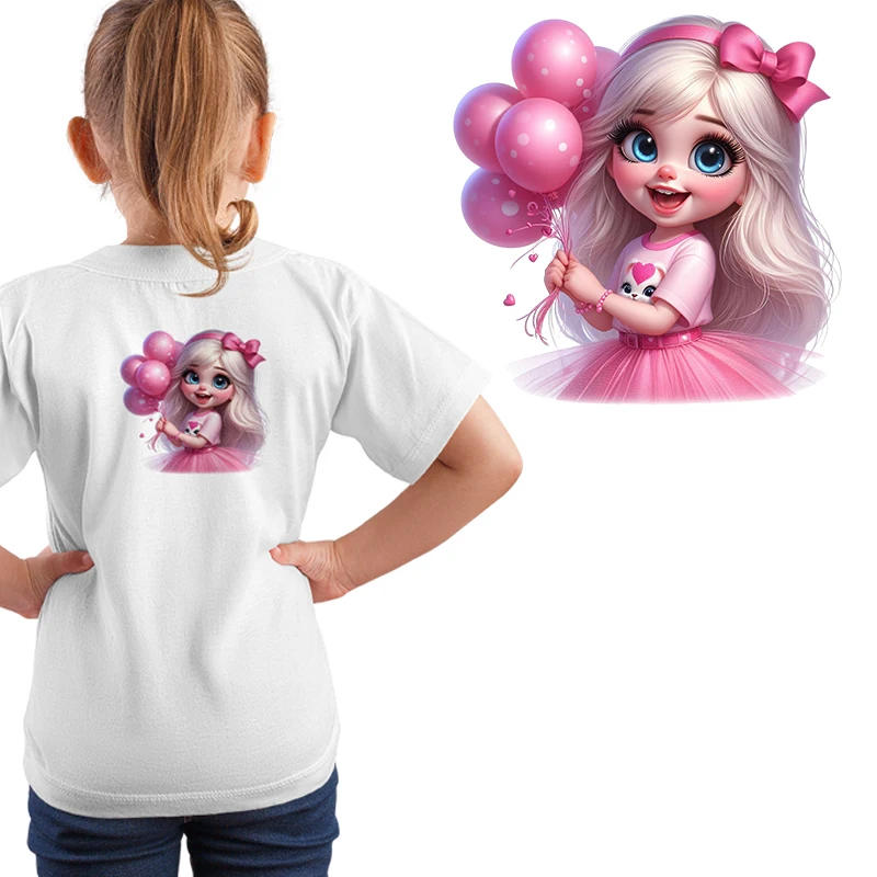 Description Picture 4 of itemButterfly Princess Loli Iron On Transfer Patches Thermal Sticker Animal Applique Heat transfer Vinyl Patches For Clothes Kids