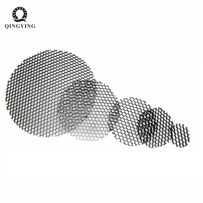 Description Picture 2 of item5pcs LED Soft Light Shade Hood Downlight Spotlight Black Round Honeycomb Mesh Cover Anti-glare Anti-dazzling Light Aluminum