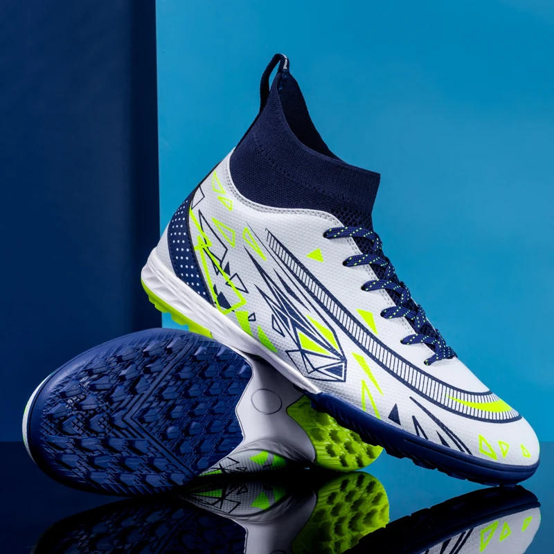 Description Picture 4 of itemOutdoor Men TF Soccer Shoes  High Ankle Football Boots Non-Slip Training Grass Sport Turf FG Training Wholesale Indoor Futsal