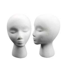 Practical Female Styling Flocking Head Mold Wig Glasses Holder Stand