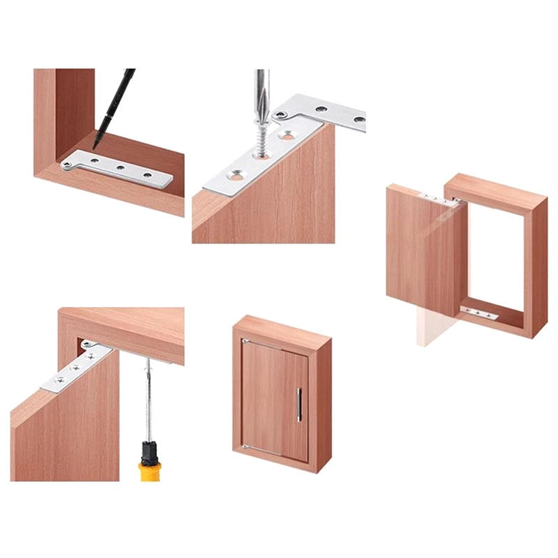 Description Picture 5 of itemStainless Steel Connector Door Hinge For Kitchen Cabinet Furniture Supplies Hidden Hinges Window Accessories Home Hardware