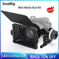 SmallRig Mini Matte Box Pro Mini Follow Focus for Mirrorless DSLR Cameras Compatible with 67mm/72mm/77mm/82mm/95mm Lens